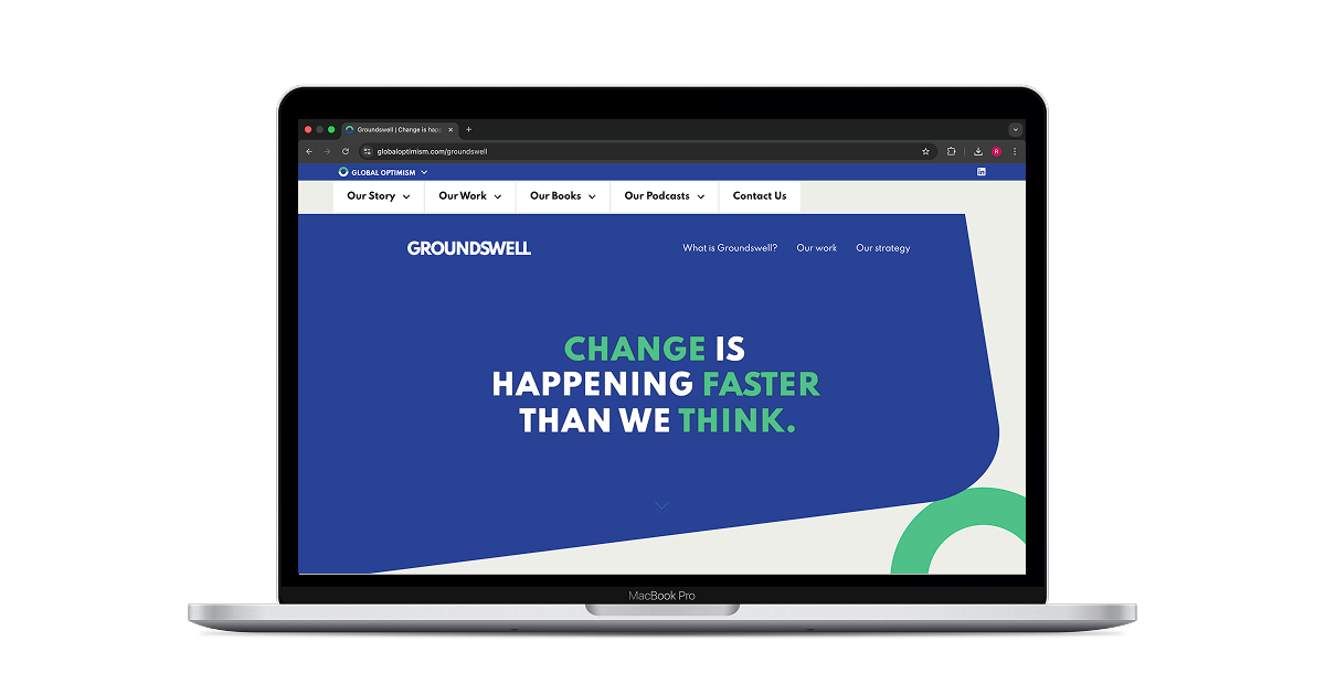 Groundswell animated campaign landing page